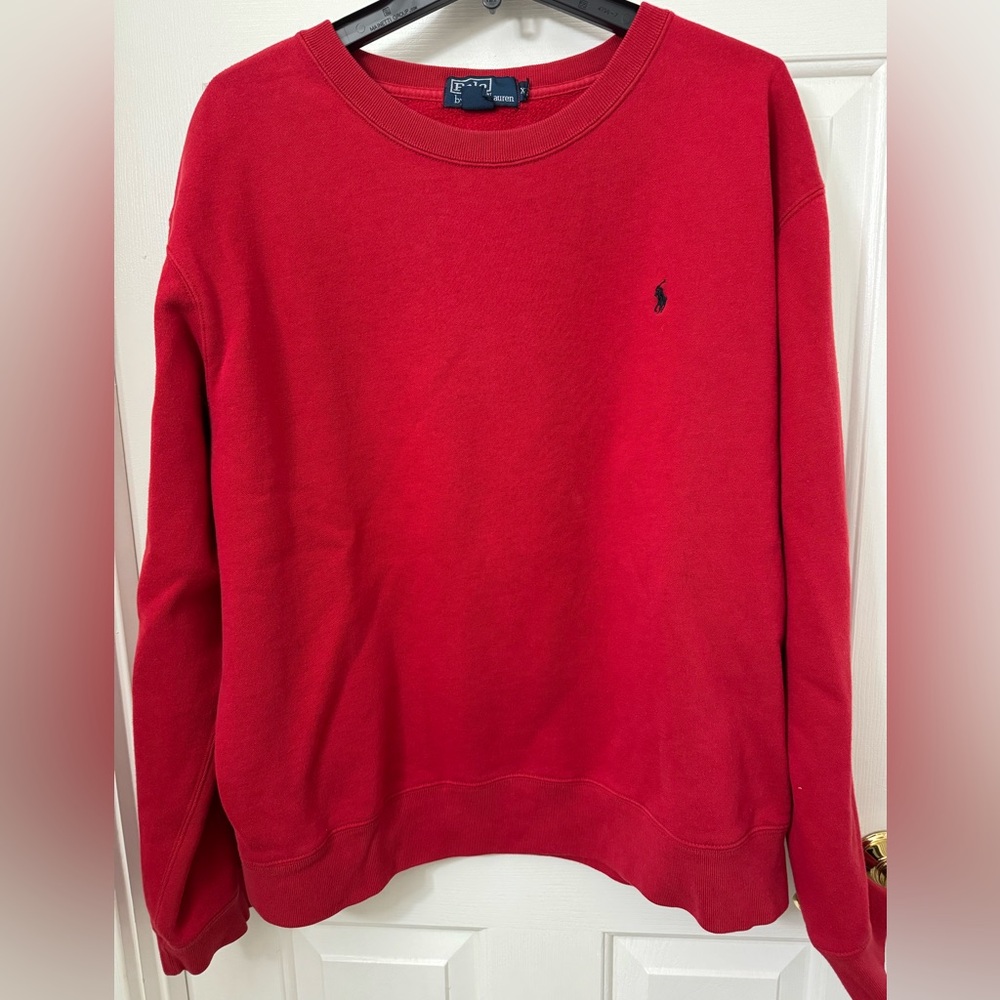 🎉HP Polo By Ralph Lauren Red Sweatshirt